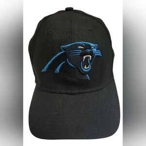 New Era 39THIRTY Carolina Panthers Flex Fit Hat S/M Black Blue